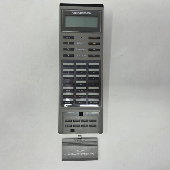 VINTAGE MEMOREX CP6 UNIVERSAL REMOTE CONTROL GRAY RETRO - Picture 1 of 5